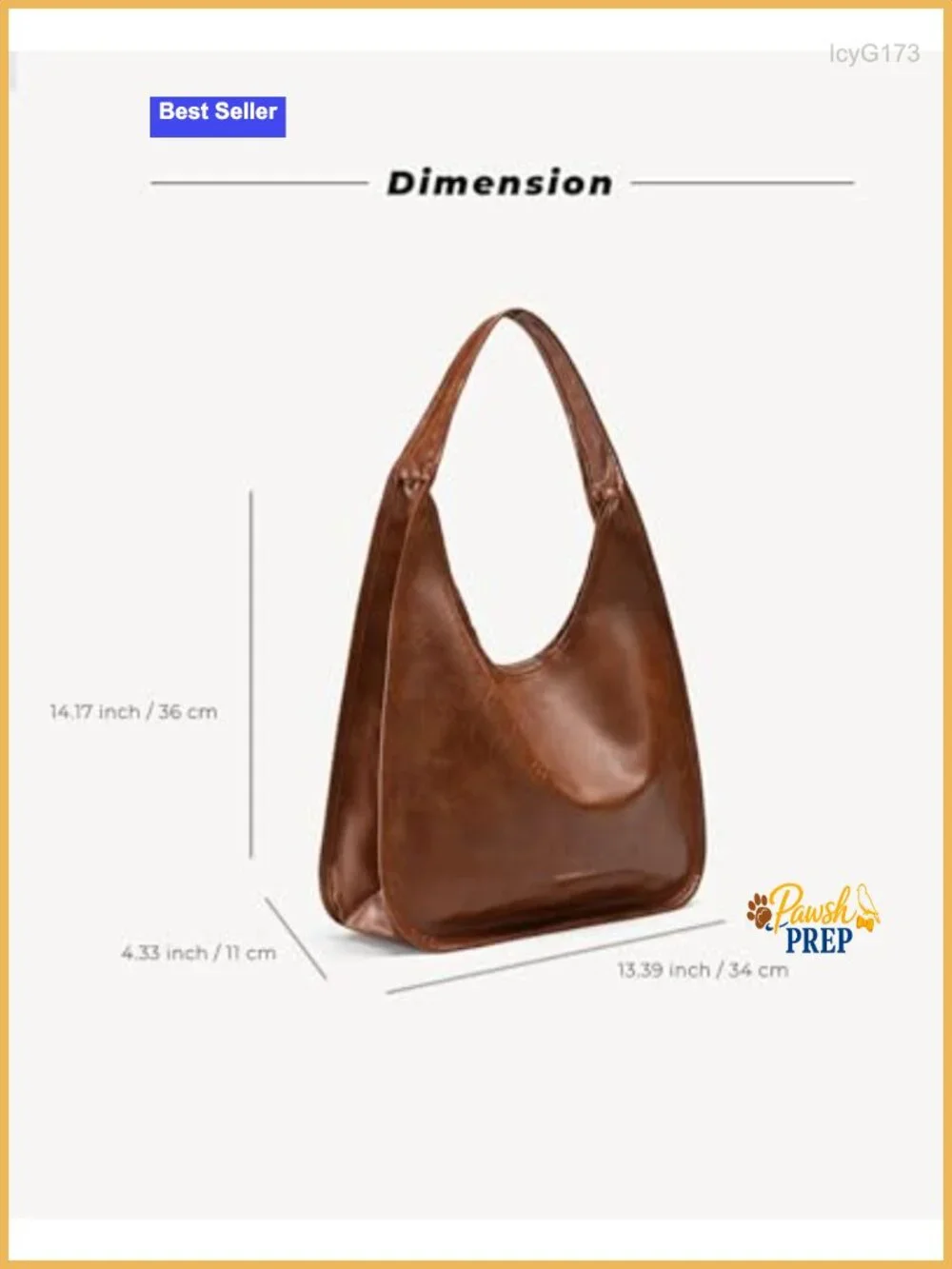 Vegan Leather Hobo Bag Shoulder Tote with Detachable Pouch